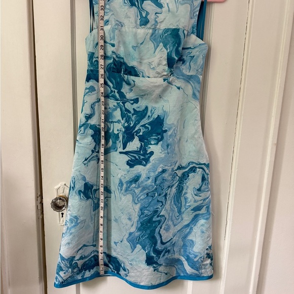 Maeve Anthropology Blue Marbled Waters Dress Women’s 2 EUC - Picture 11 of 11